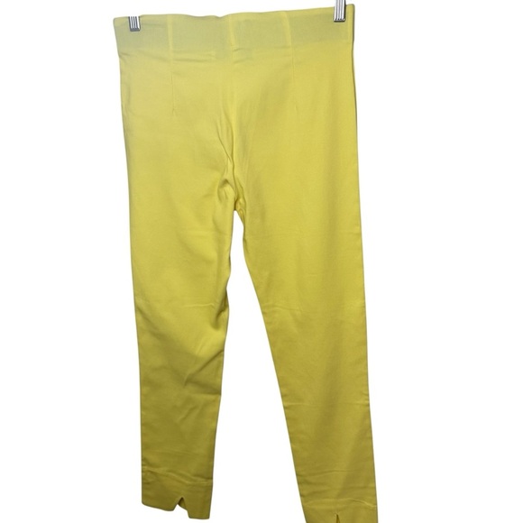 Jean-Pierre Klifa | Lemon Yellow Skinny Stretch High Rise Jackie Pants | Sz M - Picture 2 of 7